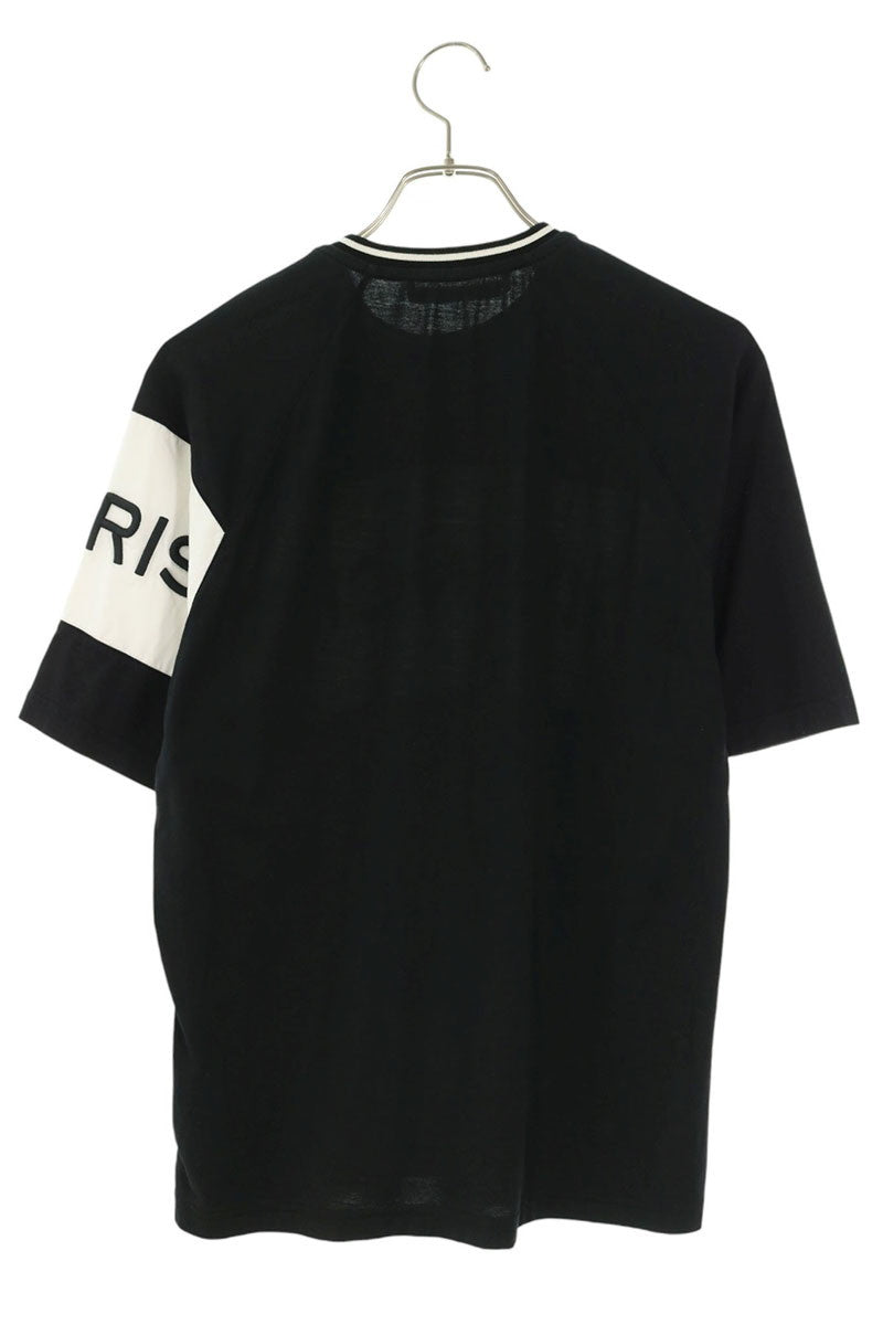 GIVENCHY Logo Embroidered T-Shirt Black/White Size S