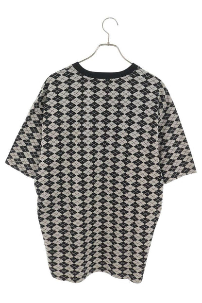 SUPREME Diamond Jacquard Logo Embroidered T-Shirt Size M