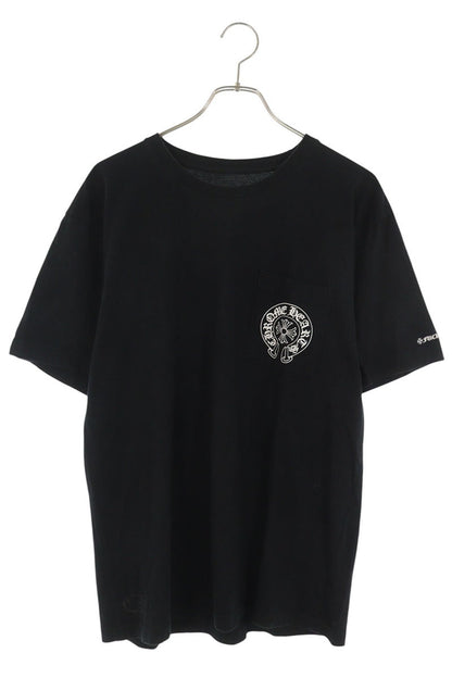 Chrome Hearts Horseshoe Back Print T-Shirt Black Size L