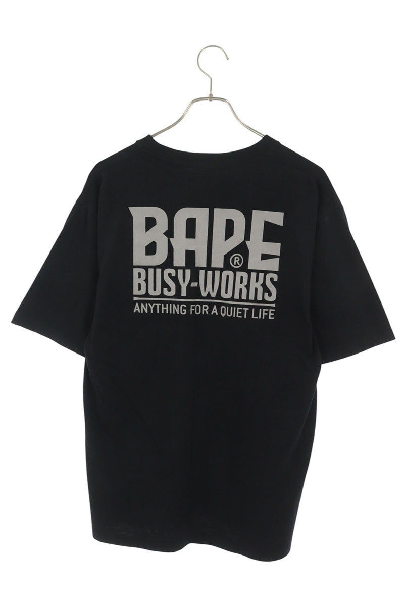 A BATHING APE Cotton T-Shirt Black Size L