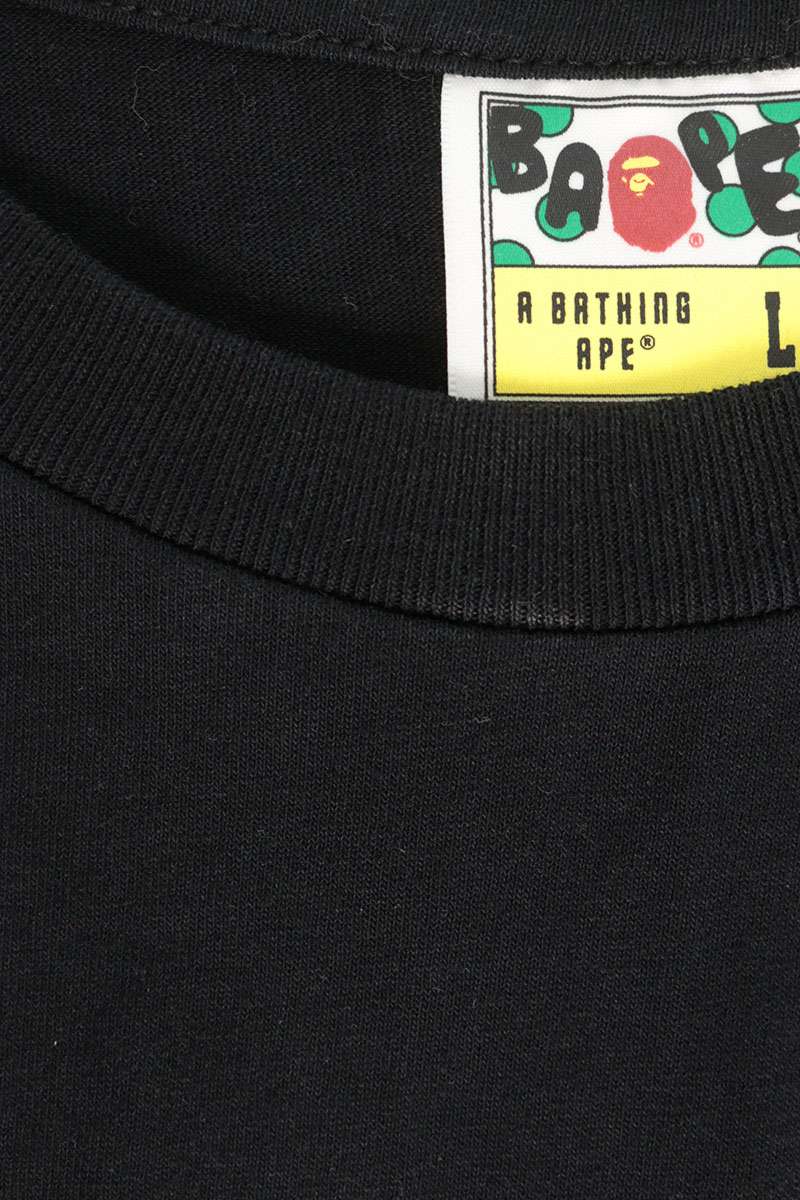 A BATHING APE Cotton T-Shirt Black Size L