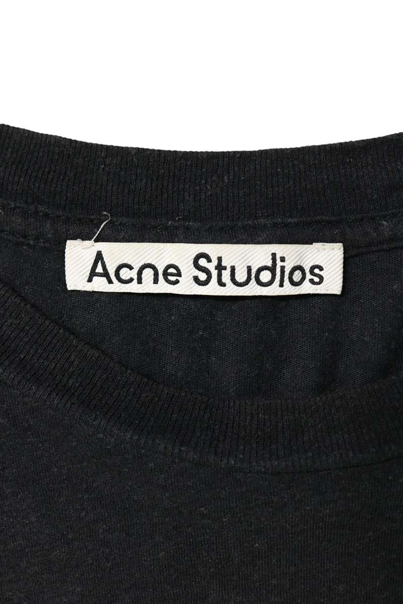 ACNE STUDIOS Heart Logo Vintage Cotton/Linen T-Shirt Size L