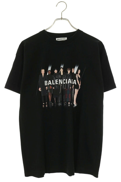 BALENCIAGA Real Balenciaga Print T-Shirt Black Size XS