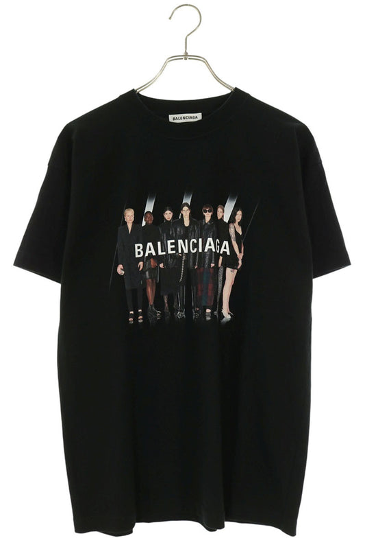 BALENCIAGA Real Balenciaga Print T-Shirt Black Size XS