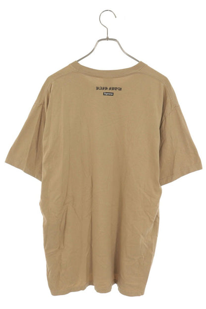 SUPREME 23AW Hell Front Print T-Shirt Beige Size L