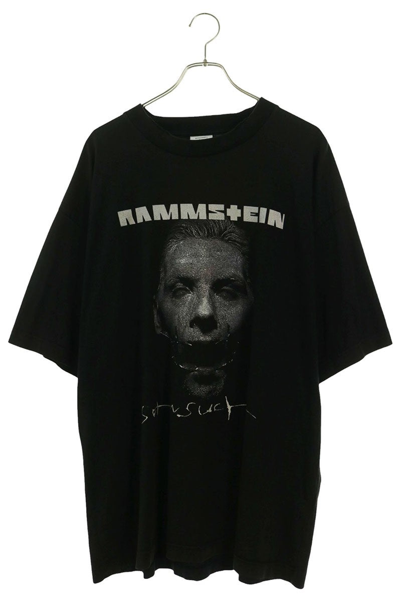VETEMENTS Oversized Artwork Print T-Shirt Black Size M