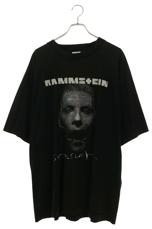VETEMENTS Oversized Artwork Print T-Shirt Black Size M
