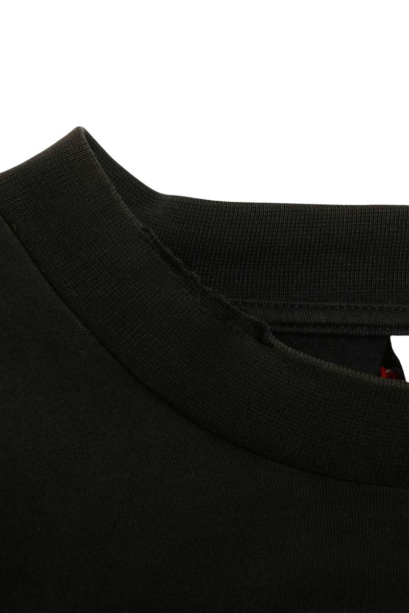 VETEMENTS Oversized Artwork Print T-Shirt Black Size M