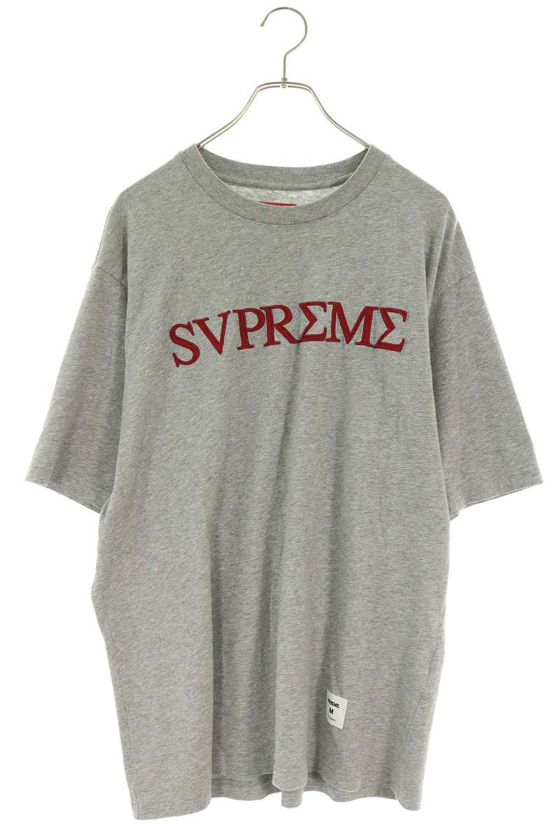 SUPREME 26SS Greek S/S T-Shirt Gray Size M
