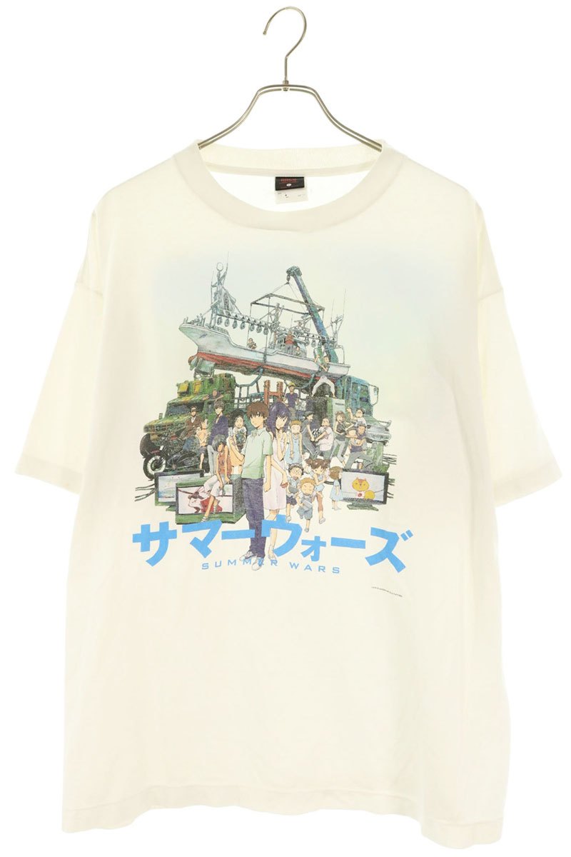 SAINT MICHAEL 24AW Movie Print T-Shirt White Size L