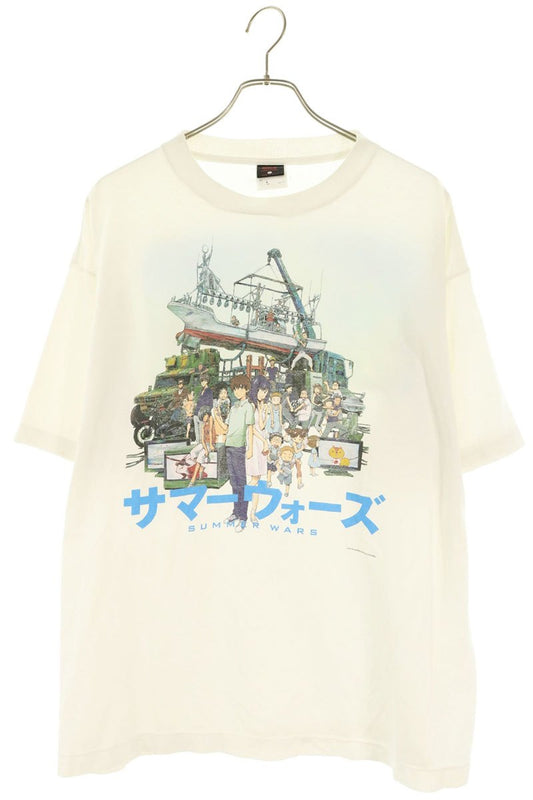 SAINT MICHAEL 24AW Movie Print T-Shirt White Size L