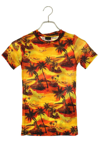 BALENCIAGA All-Over Print Fitted T-Shirt Multi Size XS