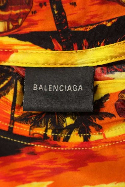 BALENCIAGA All-Over Print Fitted T-Shirt Multi Size XS