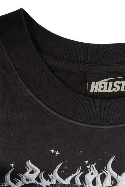 HELLSTAR Graphic Print T-Shirt Black Size XL