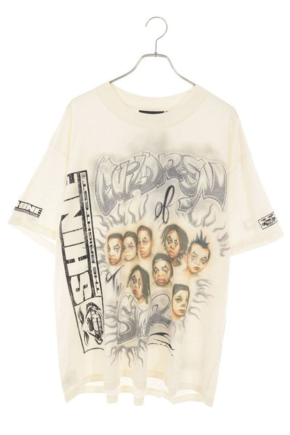 HELLSTAR Graphic Print Cotton T-Shirt White Size XL