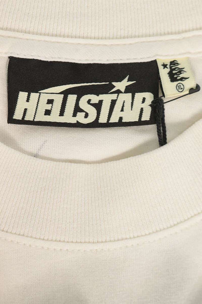 HELLSTAR Graphic Print Cotton T-Shirt White Size XL