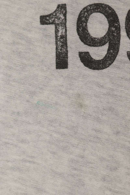 ACNE STUDIOS Logo Print Relaxed Vintage T-Shirt Gray Size XL