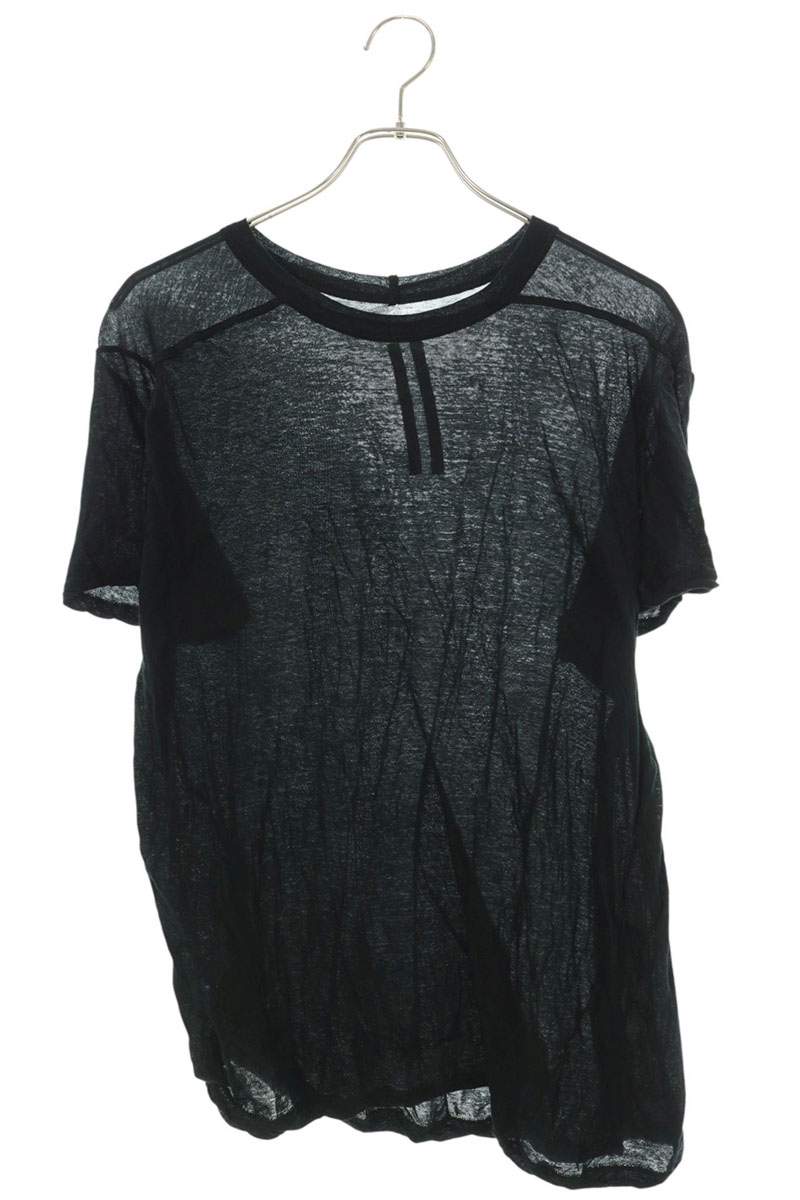 Rick Owens Short Level Cotton T-Shirt Black Size XL