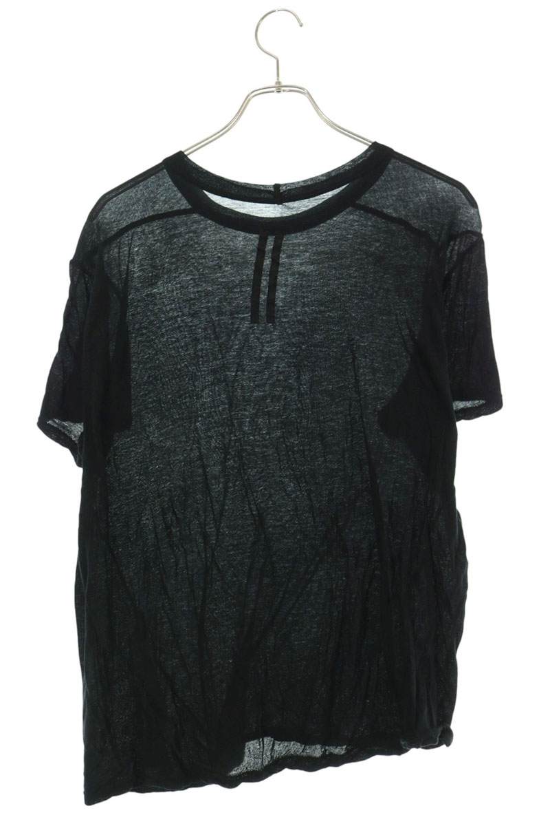 Rick Owens Short Level Cotton T-Shirt Black Size XL