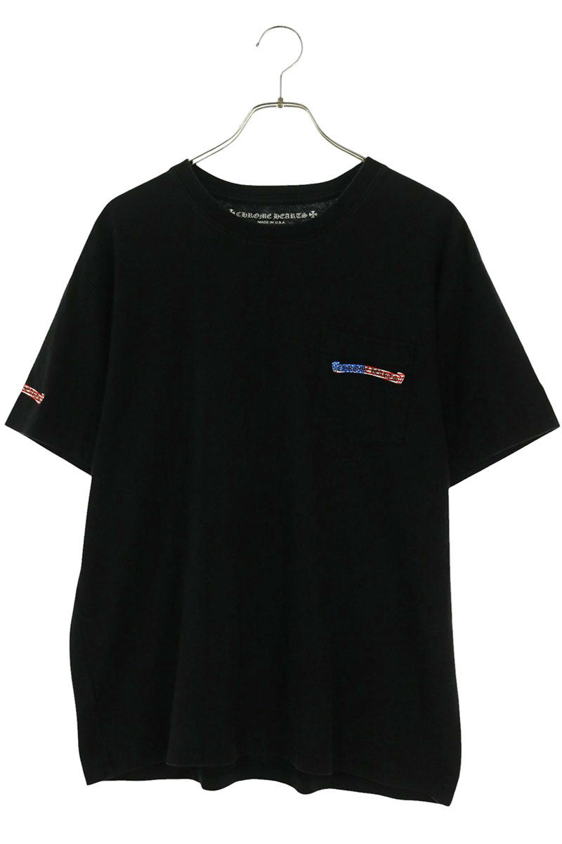 Chrome Hearts PPO US SCRL Flag Logo T-Shirt Black Size XL