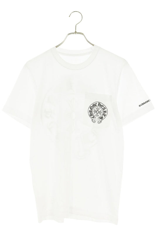 Chrome Hearts Back Horseshoe Print T-Shirt White Size S