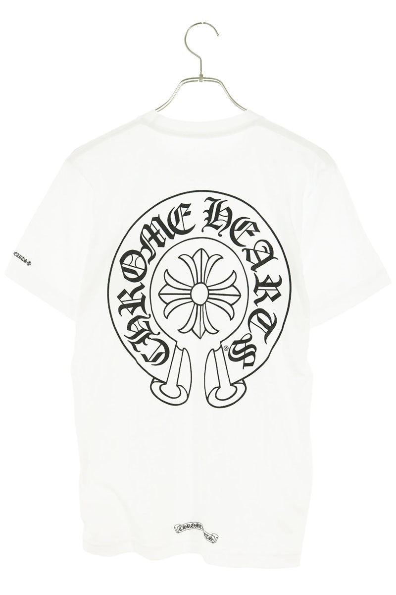 Chrome Hearts Back Horseshoe Print T-Shirt White Size S