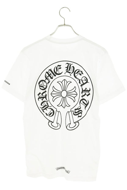 Chrome Hearts Back Horseshoe Print T-Shirt White Size S