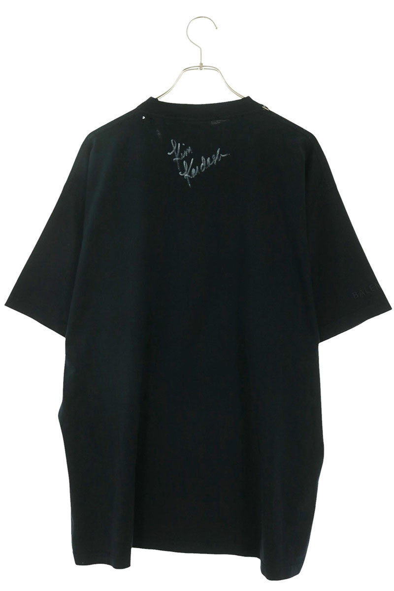 BALENCIAGA Kim Photo Print Vintage T-Shirt Size 2