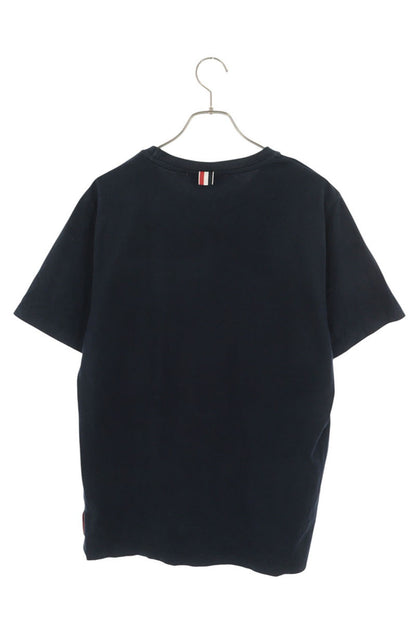 THOM BROWNE Side Slit T-Shirt Navy Size 3