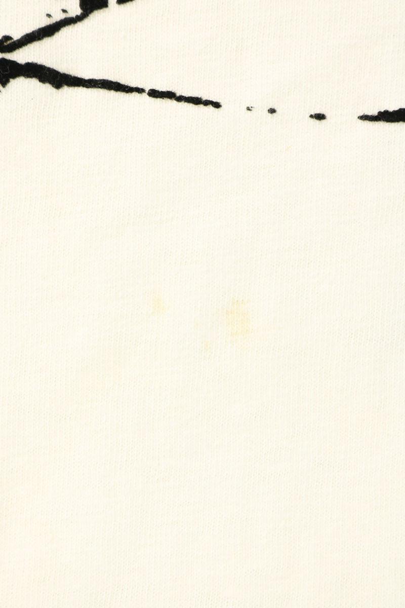DIOR Logo Print Slub Cotton Jersey T-Shirt White Size L