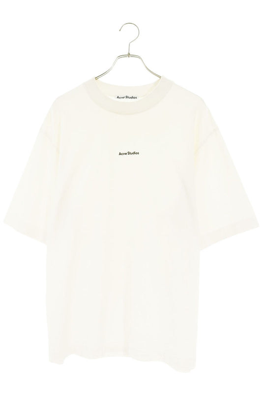 ACNE STUDIOS Logo Stamp Print T-Shirt White Size M
