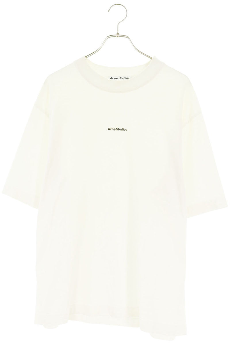 ACNE STUDIOS Logo Stamp Print T-Shirt White Size M