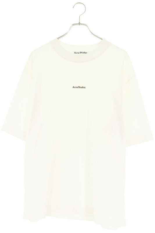 ACNE STUDIOS Logo Stamp Print T-Shirt White Size M