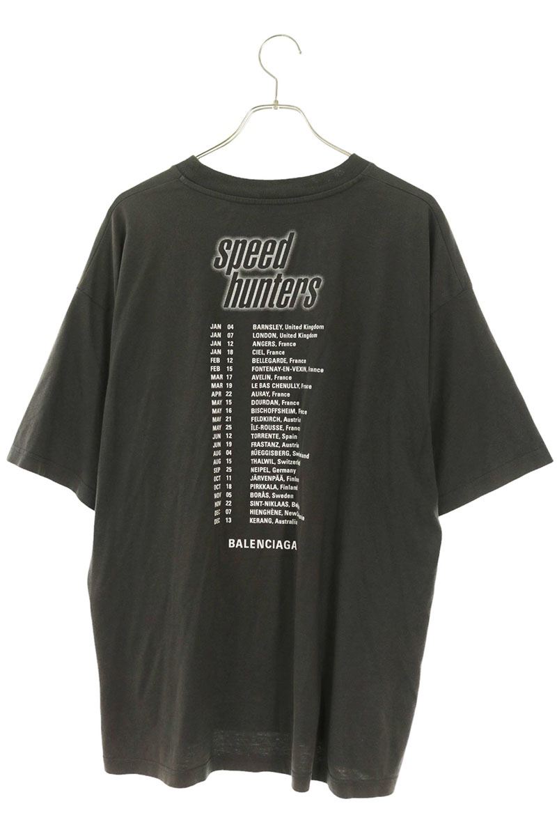 BALENCIAGA Speedhunters Print T-Shirt Black Size S