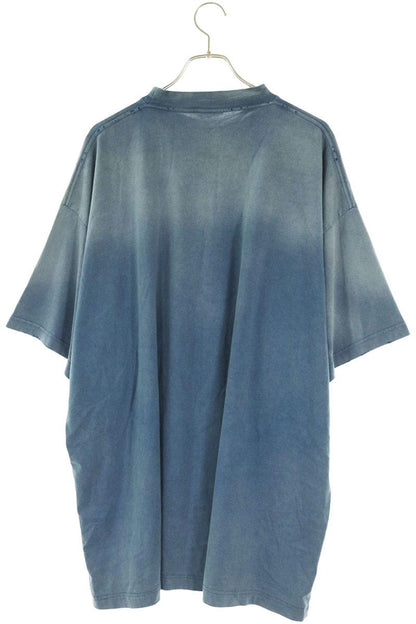 BALENCIAGA 24SS Pari Moon Print T-Shirt Blue Size 4