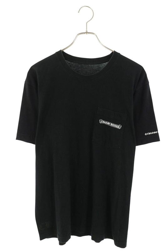 Chrome Hearts Black Scroll Label Back Print T-Shirt Size L