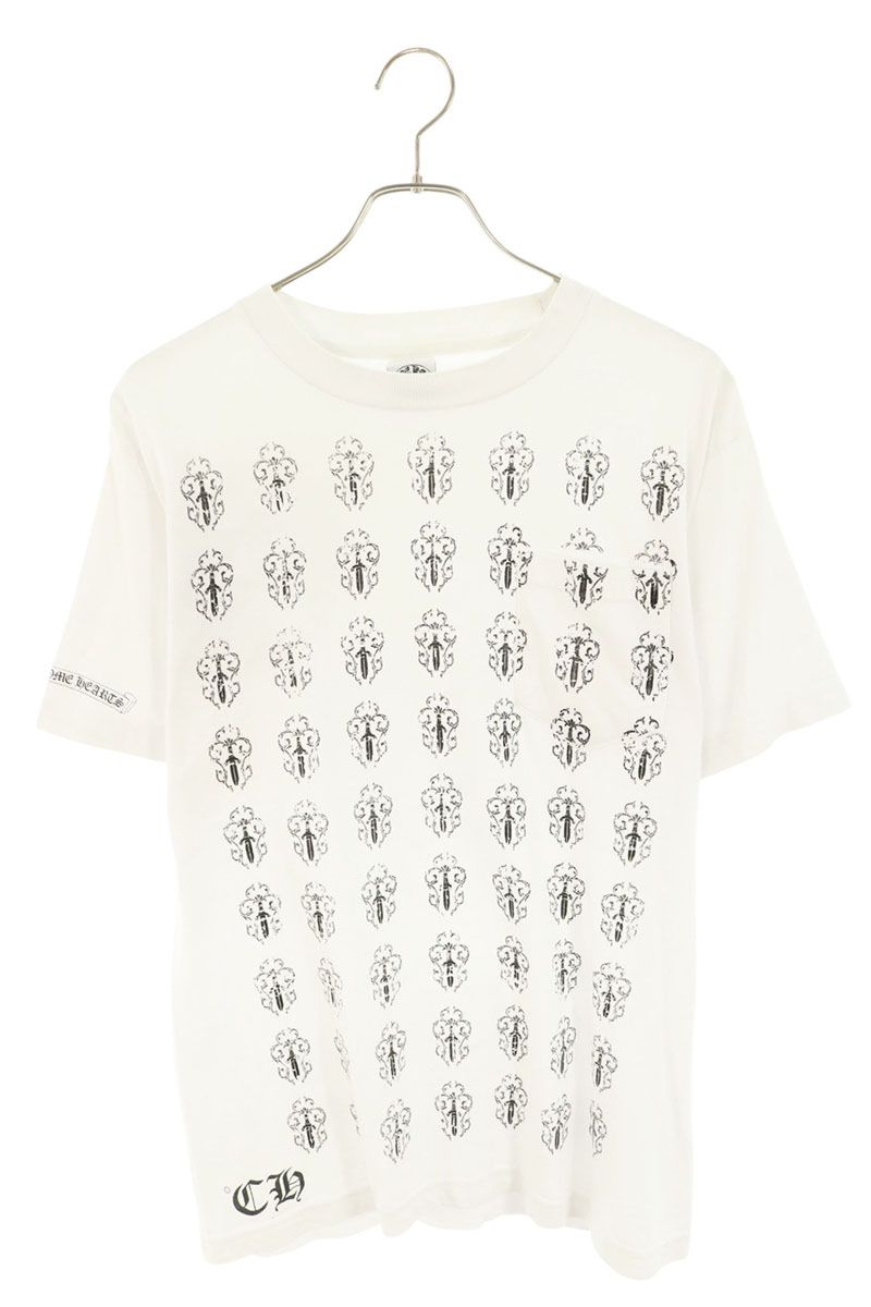 Chrome Hearts White Vine Dagger Print T-Shirt Size M