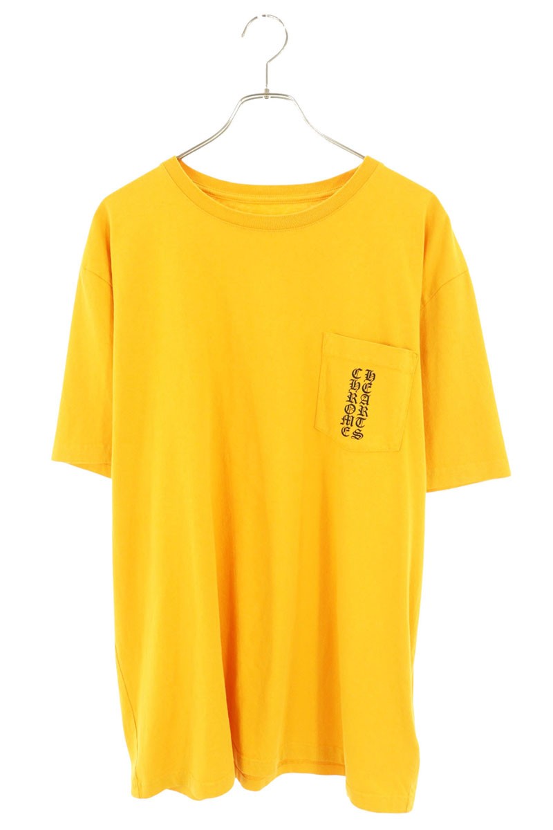 Chrome Hearts Orange Text Logo Print T-Shirt Size XL