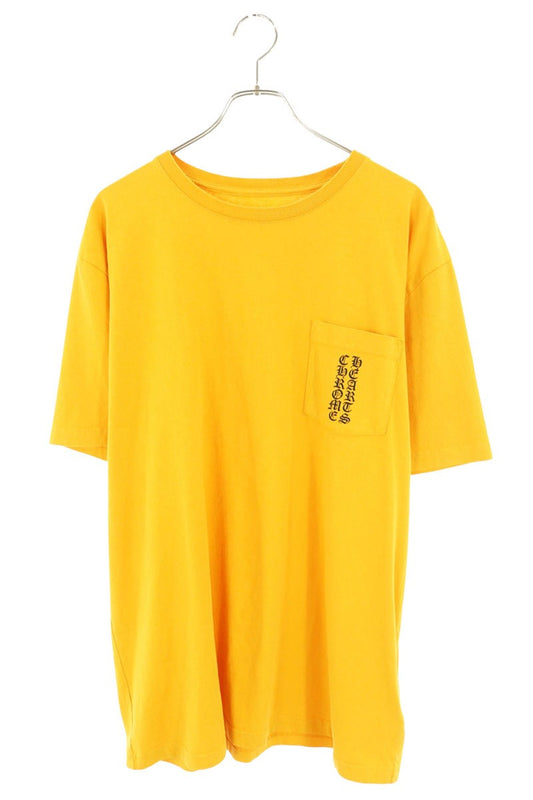 Chrome Hearts Orange Text Logo Print T-Shirt Size XL