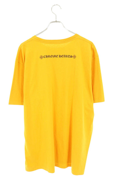 Chrome Hearts Orange Text Logo Print T-Shirt Size XL