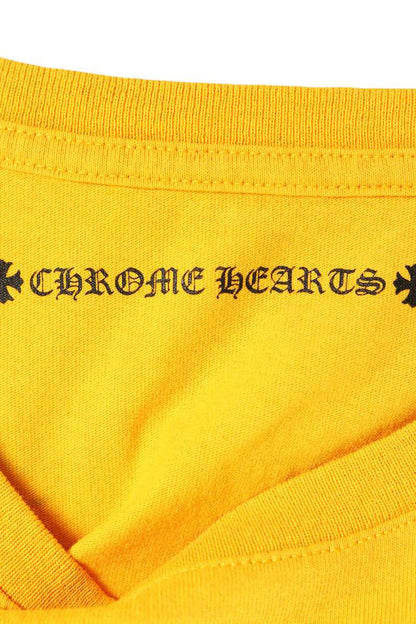 Chrome Hearts Orange Text Logo Print T-Shirt Size XL