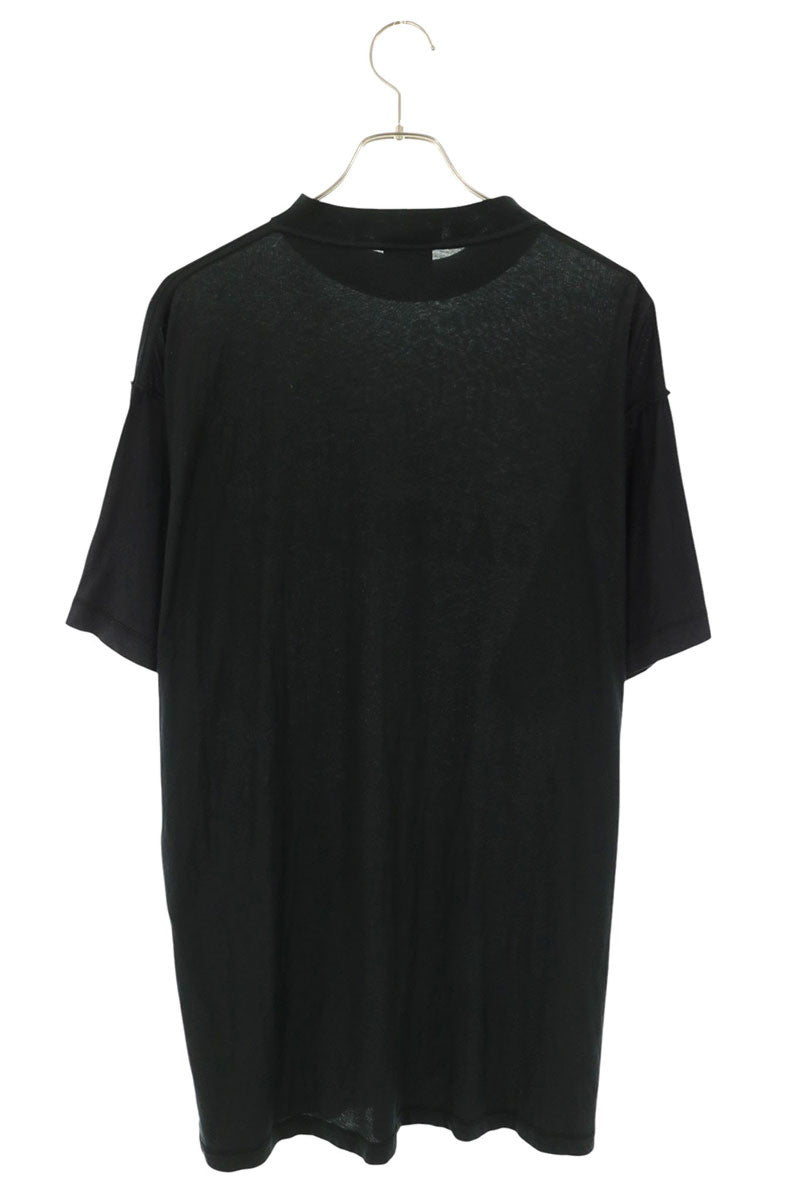 BALENCIAGA Black Inside-Out Logo T-Shirt Size 1