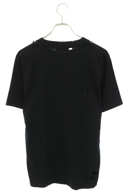 BALENCIAGA Black Blur Logo T-Shirt Size S