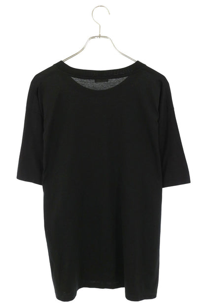 CELINE Black Logo Print Loose Fit T-Shirt Size XL