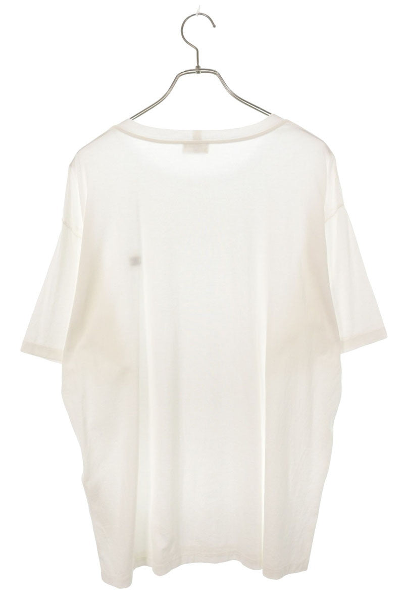 CELINE Triomphe Embroidery T-Shirt White Size L