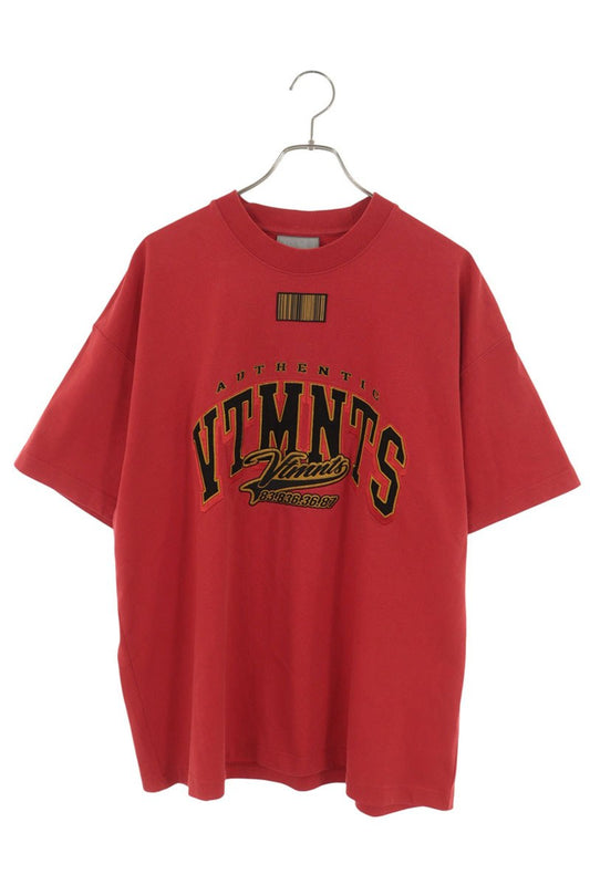 VTMNTS Logo Patch Cotton T-Shirt Size L