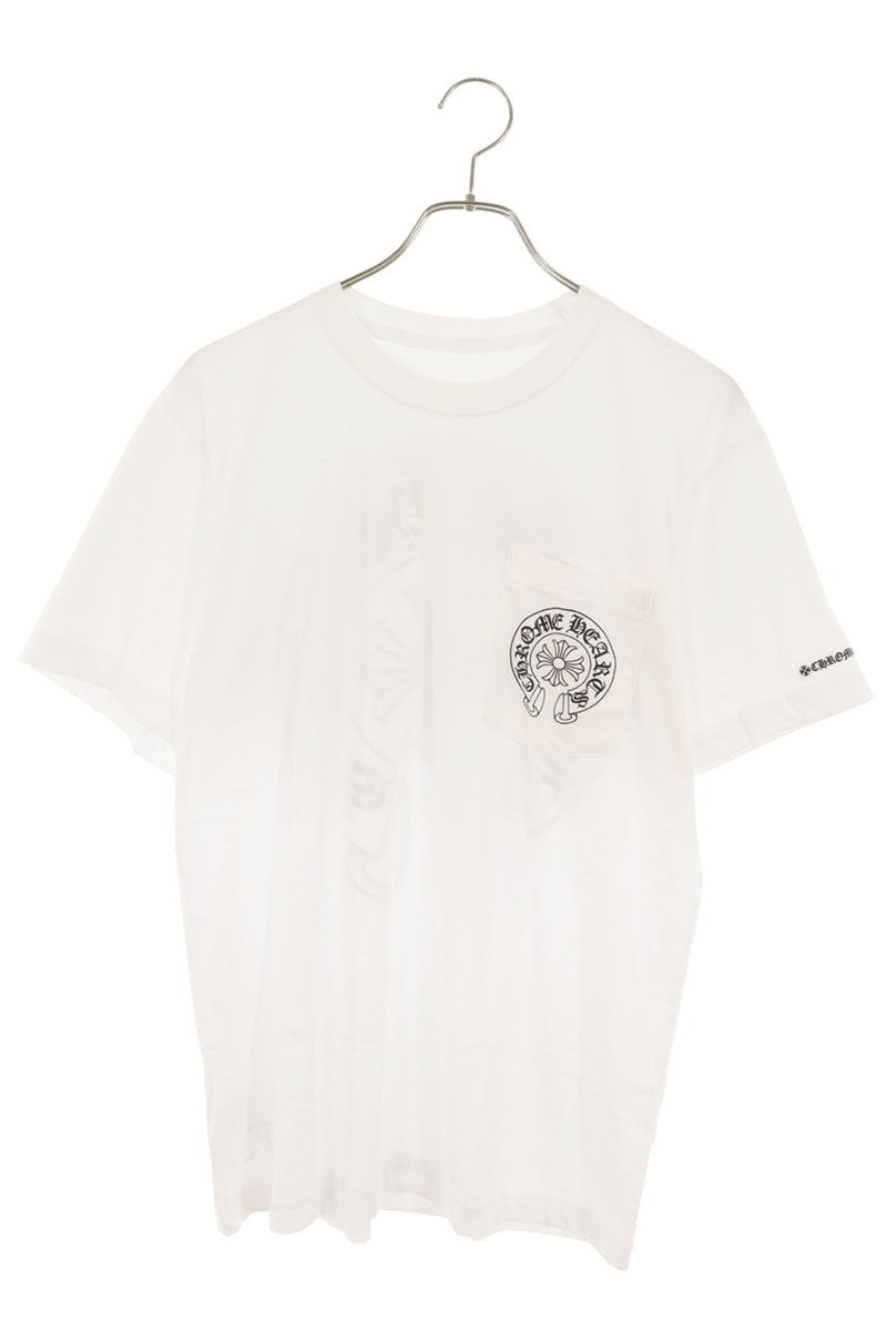 Chrome Hearts Back Horseshoe Print T-Shirt White Size XL