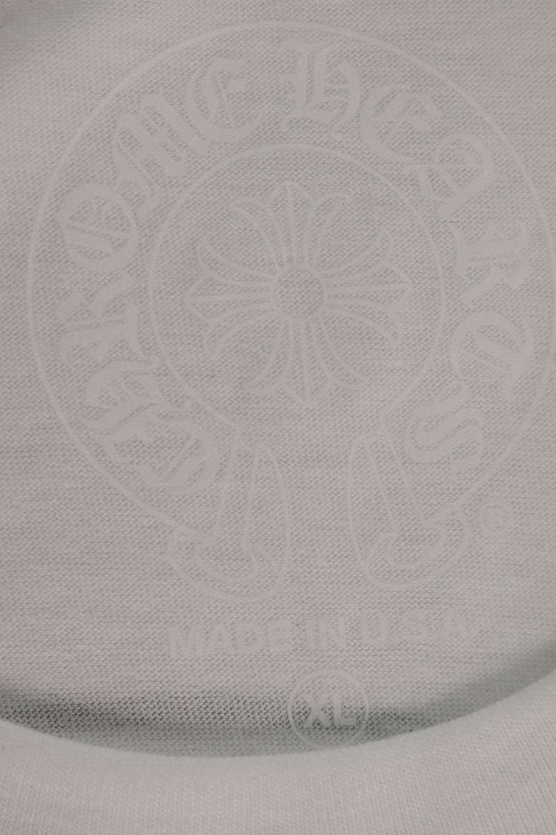 Chrome Hearts Back Horseshoe Print T-Shirt White Size XL