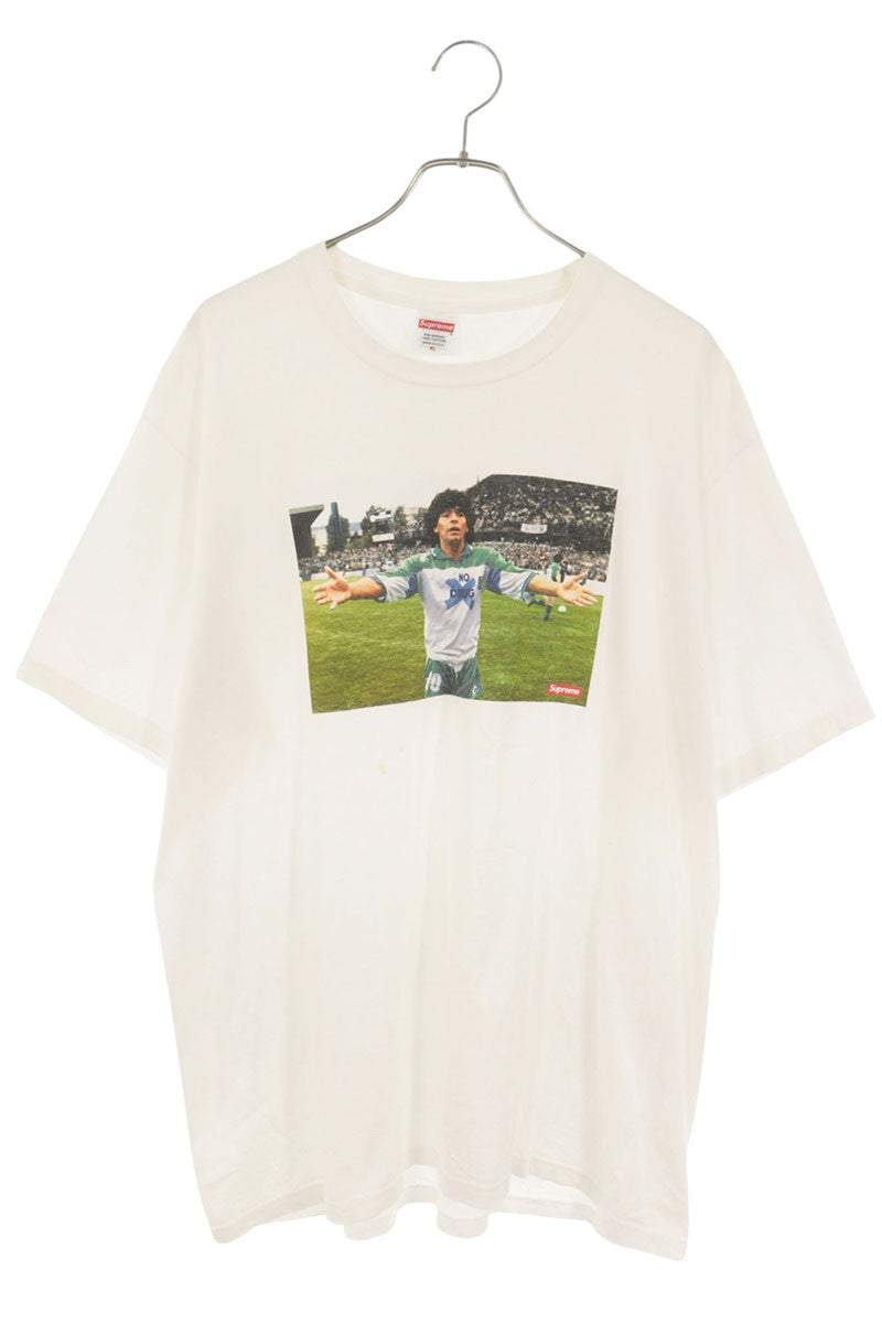 SUPREME 24SS Maradona Tee Photo Print T-Shirt White Size XL