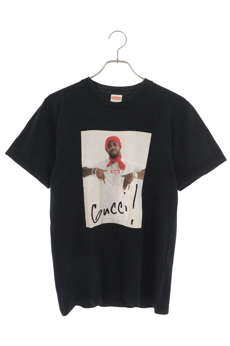 SUPREME 16AW Gucci Mane Tee Photo Print T-Shirt Black Size S